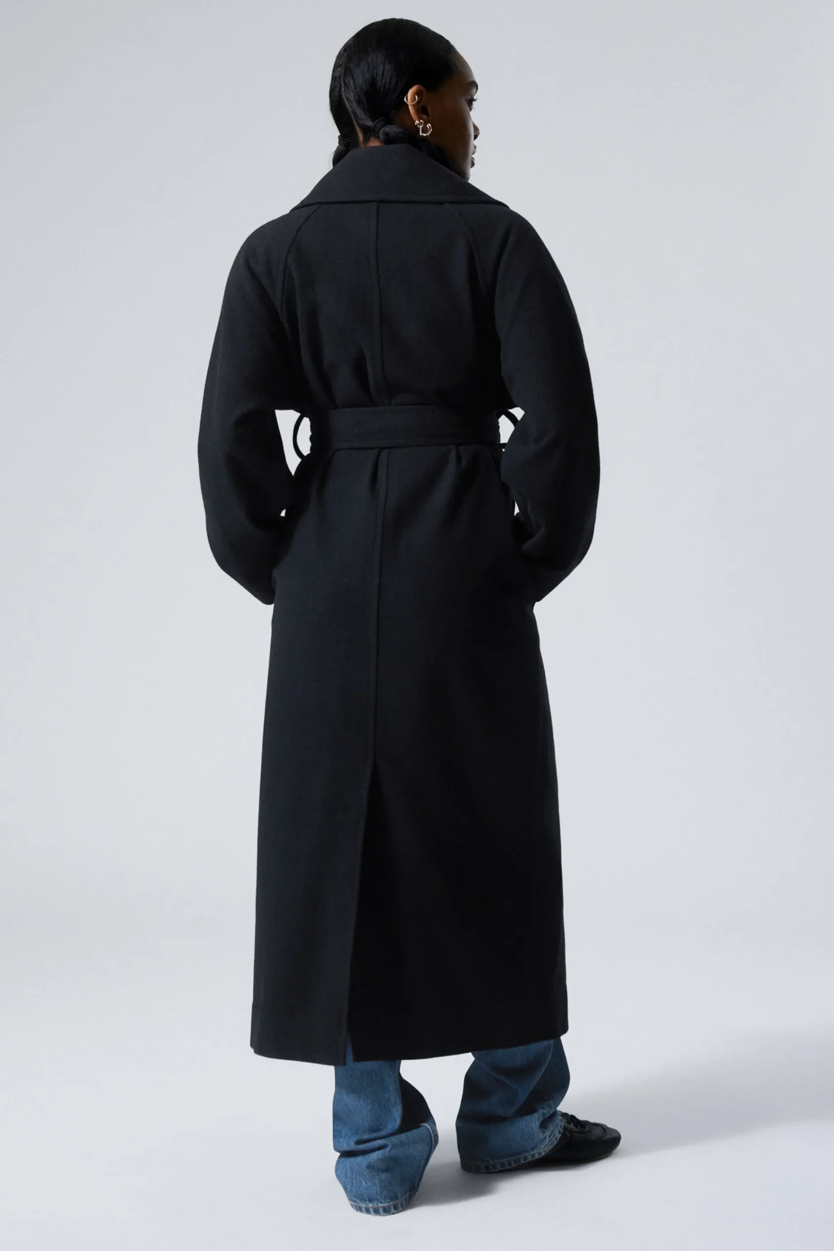Weekday KIA OVERSIZED WOOL BLEND COAT dark blue Cheap