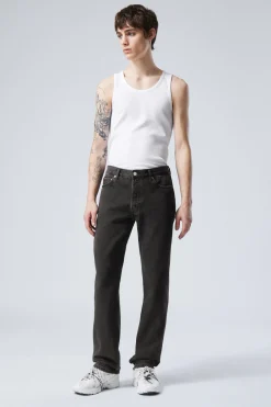 Weekday KLEAN REGULAR STRAIGHT LEG JEANS tuned black black Best Sale