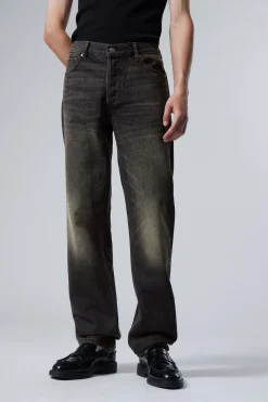 Weekday KLEAN REGULAR STRAIGHT LEG JEANS deep night black Outlet