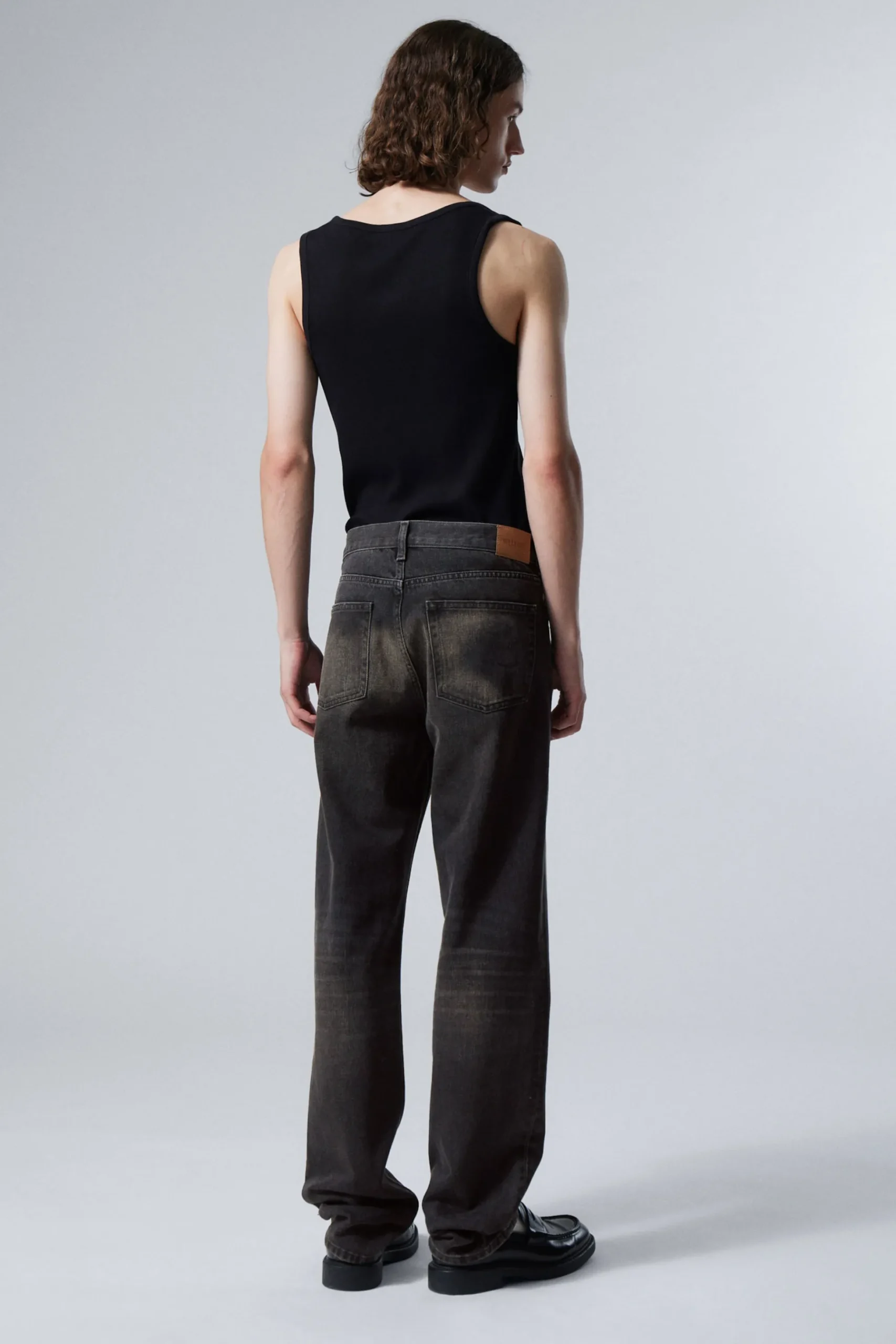 Weekday KLEAN REGULAR STRAIGHT LEG JEANS deep night black Outlet