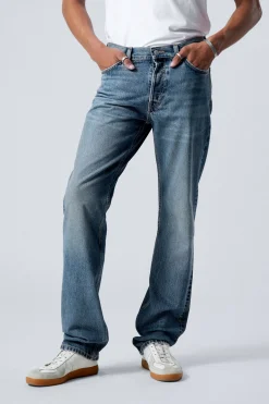 Weekday KLEAN REGULAR STRAIGHT LEG JEANS iron blue medium blue Outlet
