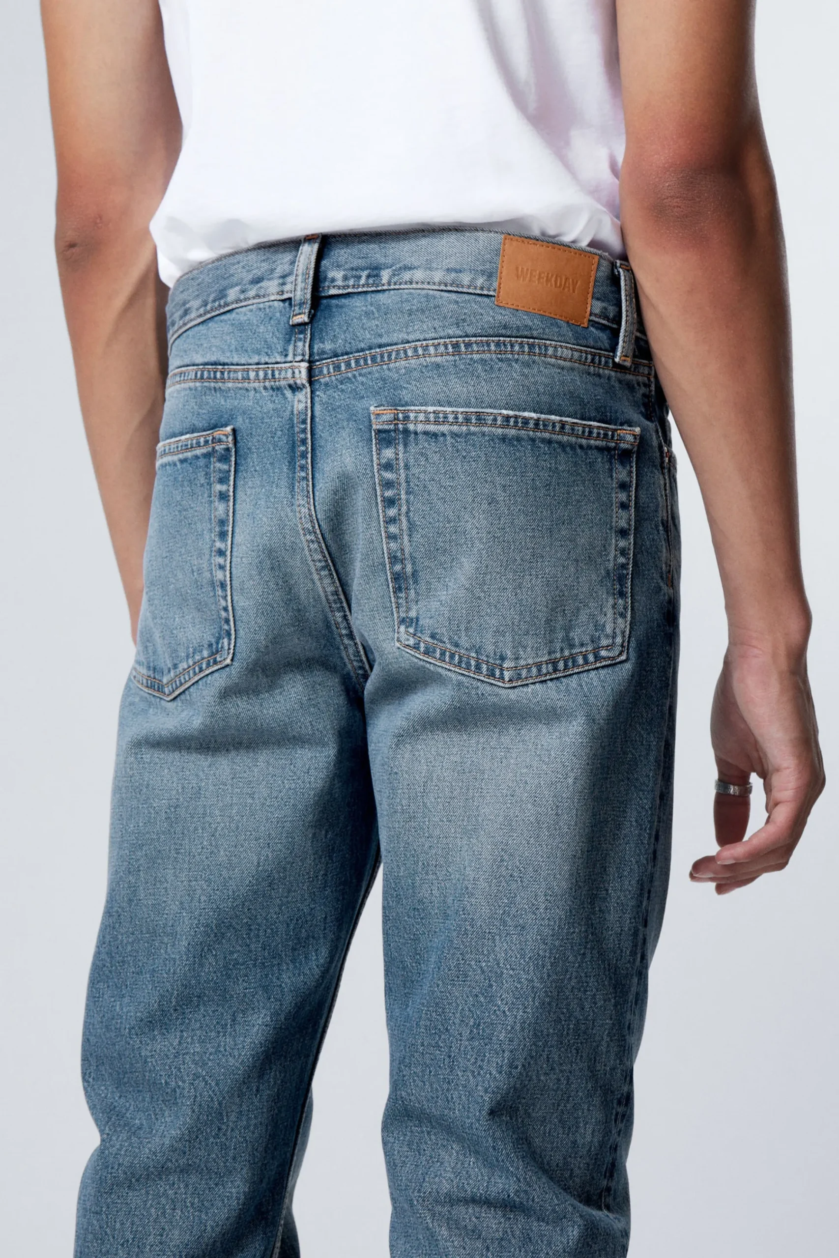 Weekday KLEAN REGULAR STRAIGHT LEG JEANS iron blue medium blue Outlet