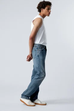 Weekday KLEAN REGULAR STRAIGHT LEG JEANS iron blue medium blue Outlet