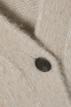Weekday KNITTED SINGLE-BREASTED CARDIGAN dusty beige Outlet