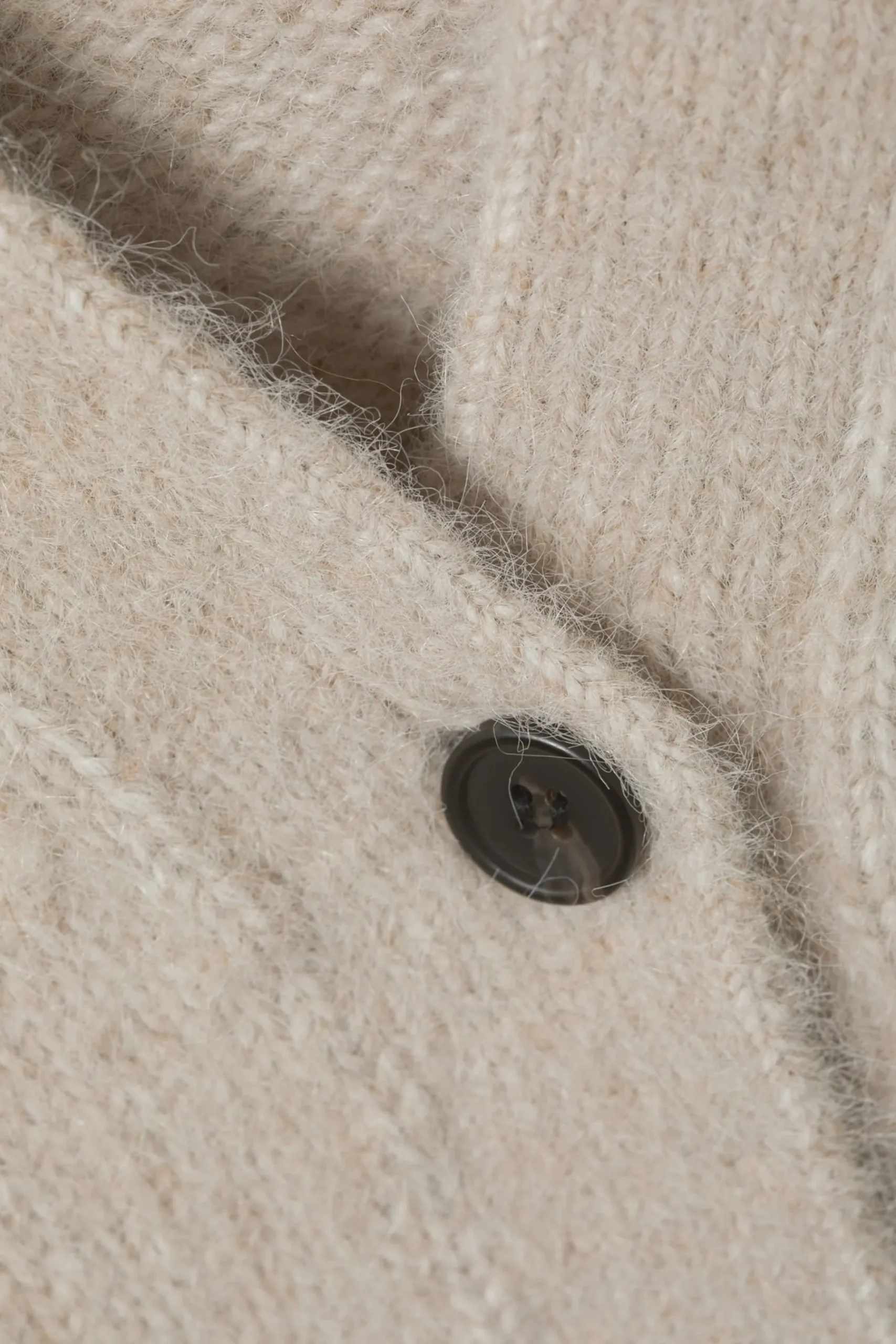 Weekday KNITTED SINGLE-BREASTED CARDIGAN dusty beige Outlet
