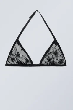 Weekday LACE HALTER NECK BRA black Sale