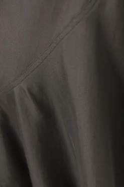 Weekday LONG-SLEEVED ASYMMETRIC MINI DRESS dark grey New
