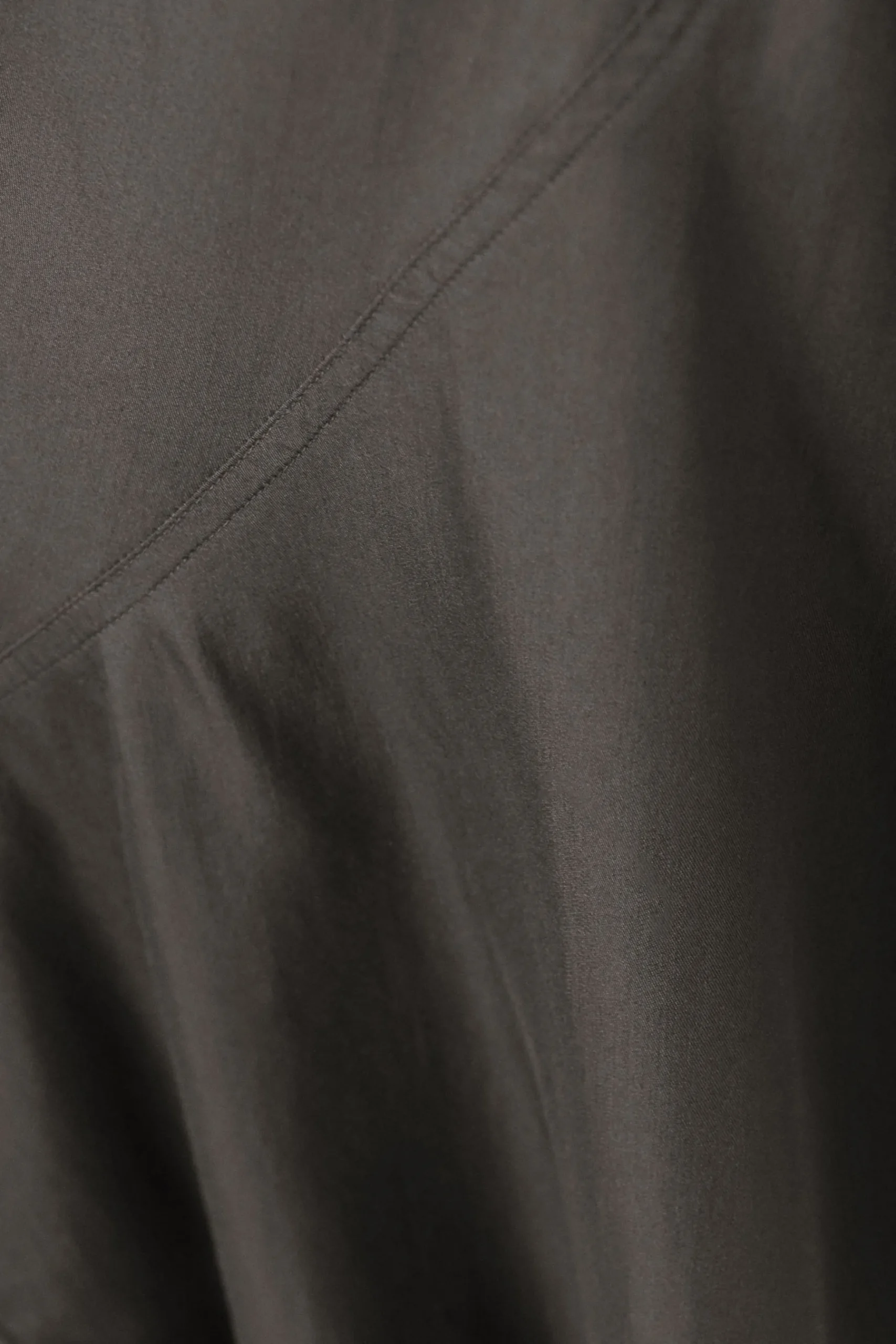 Weekday LONG-SLEEVED ASYMMETRIC MINI DRESS dark grey New