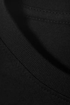 Weekday LONG-SLEEVED BOXY COTTON T-SHIRT black Online