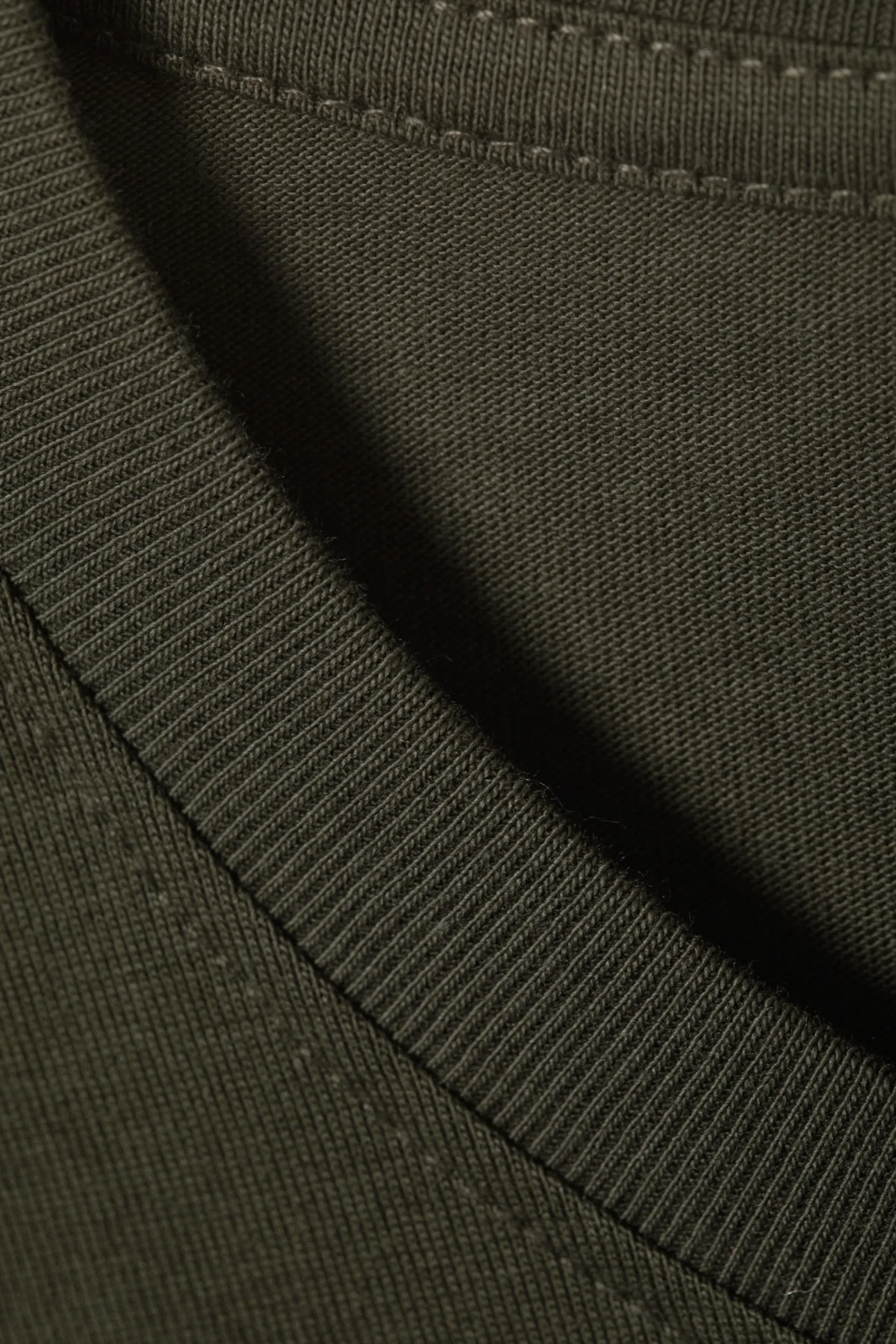 Weekday LONG-SLEEVED BOXY COTTON T-SHIRT dark khaki green Online