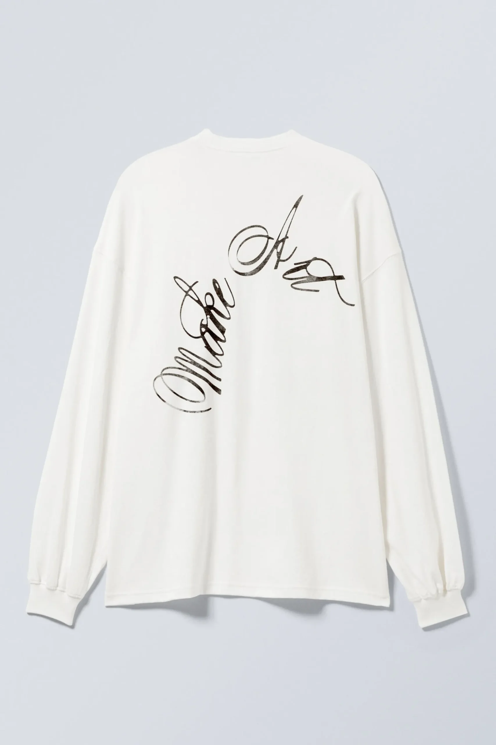 Weekday LONG-SLEEVED OVERSIZED PRINTED T-SHIRT white Outlet