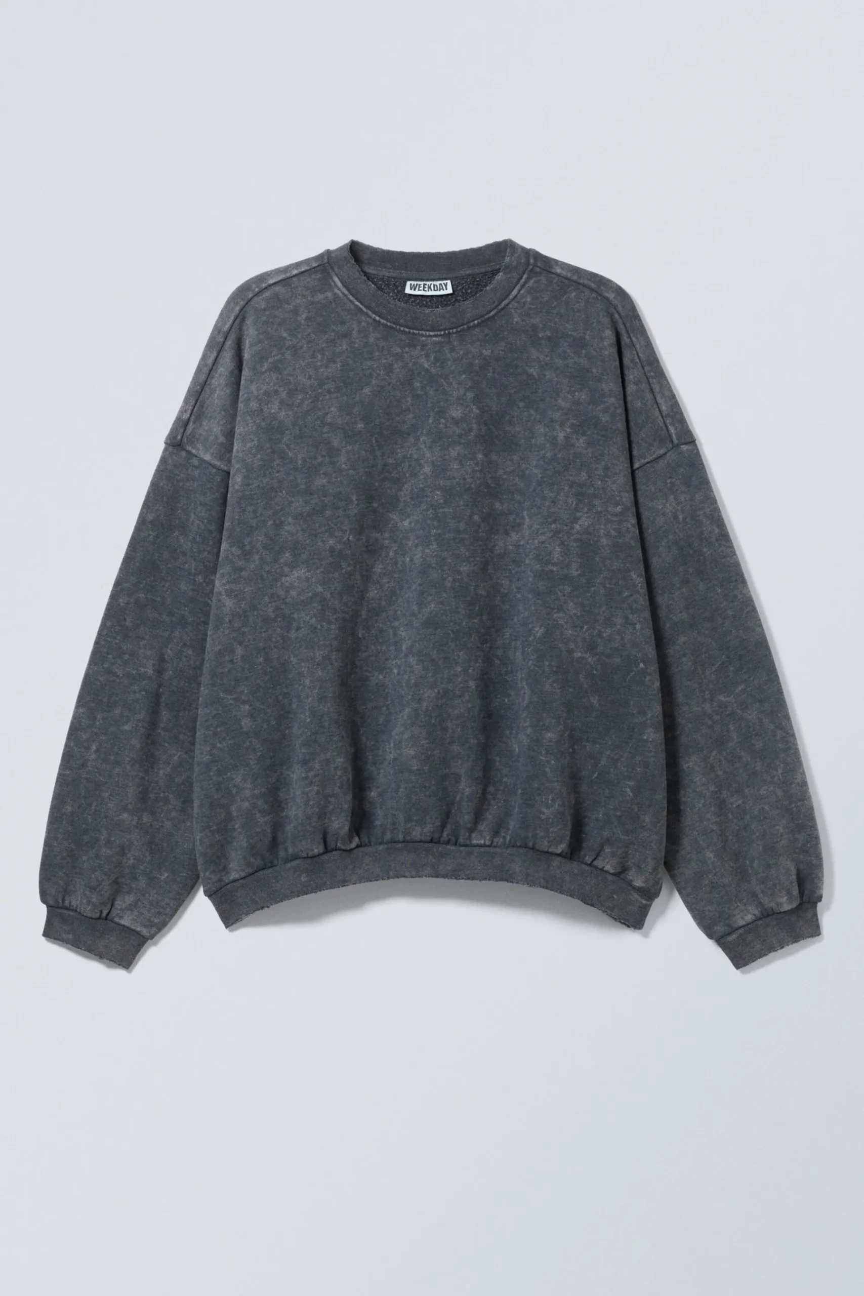 Weekday LONG-SLEEVED OVERSIZED SLOUCHY SWEATSHIRT washed dark blue New
