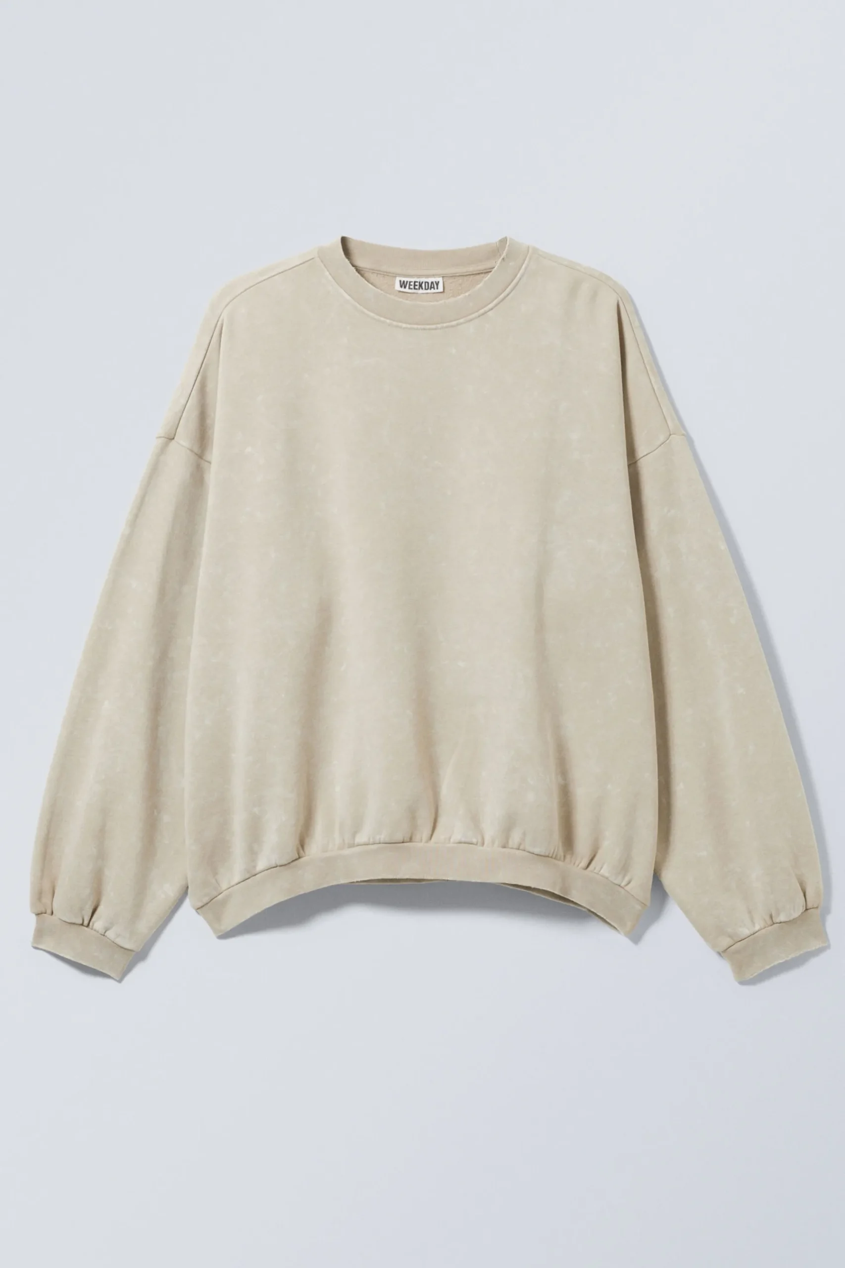 Weekday LONG-SLEEVED OVERSIZED SLOUCHY SWEATSHIRT washed dusty beige Online