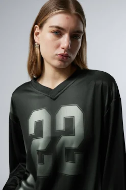 Weekday LONG-SLEEVED OVERSIZED SPORTS T-SHIRT black/grey 22 Clearance