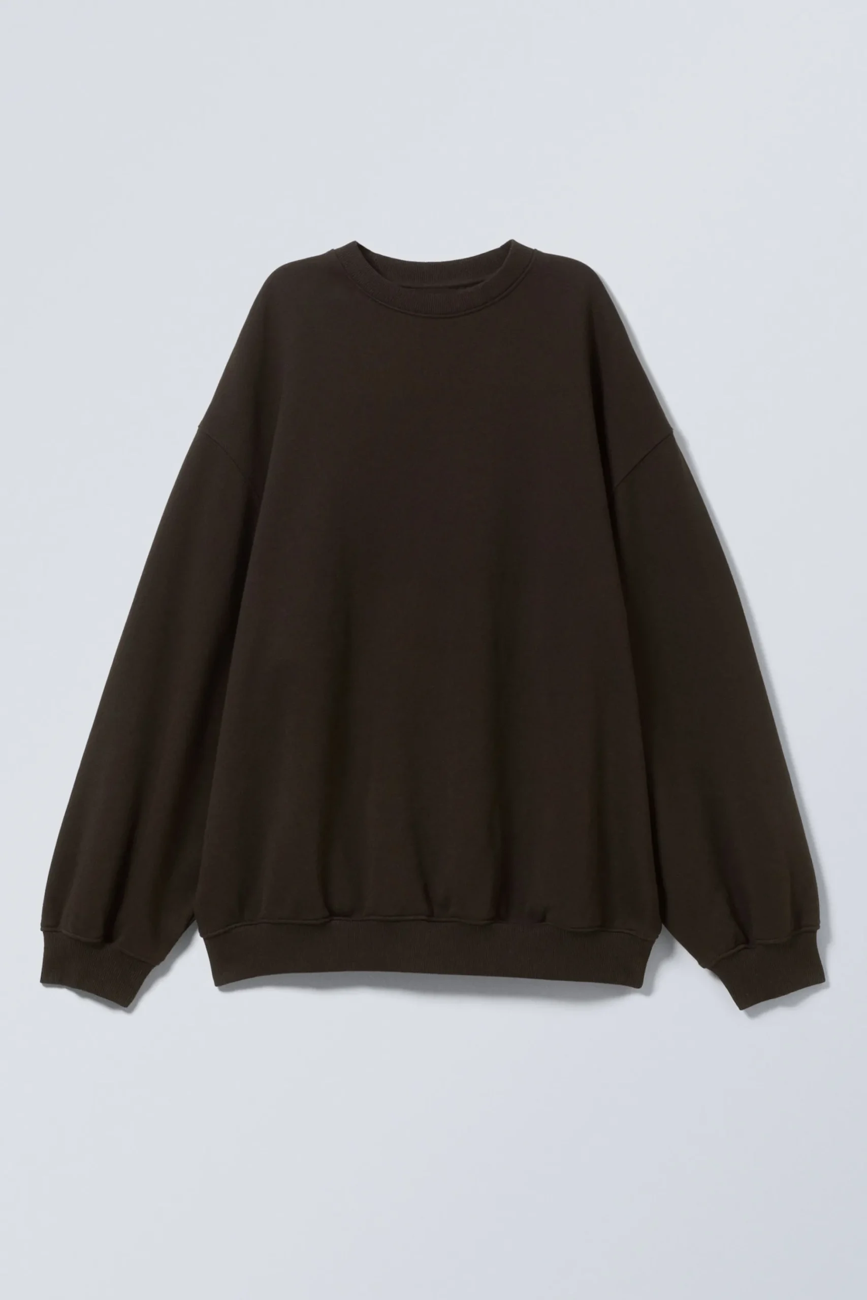 Weekday LONG-SLEEVED OVERSIZED SWEATSHIRT dark brown Cheap