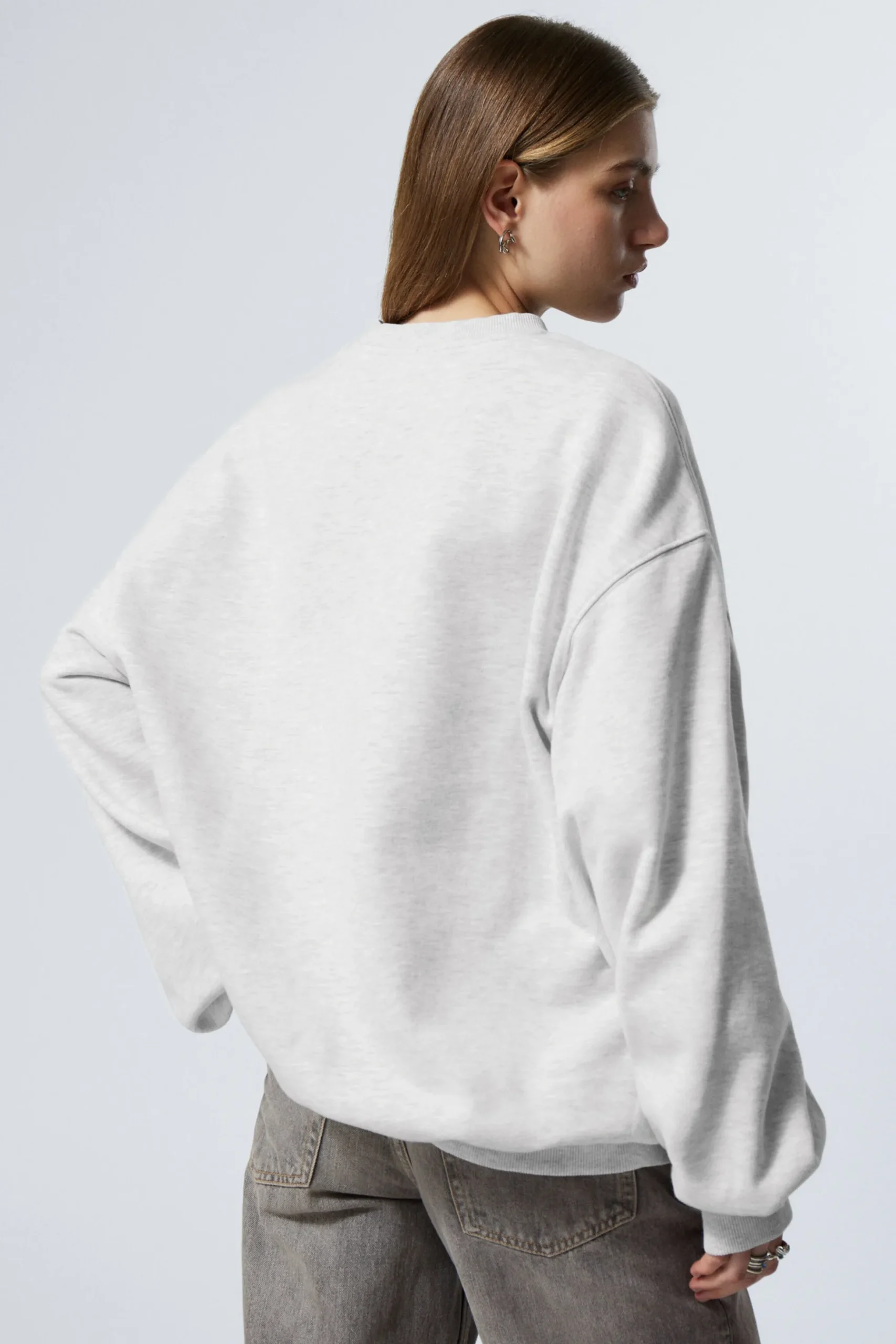 Weekday LONG-SLEEVED OVERSIZED SWEATSHIRT light grey Best Sale