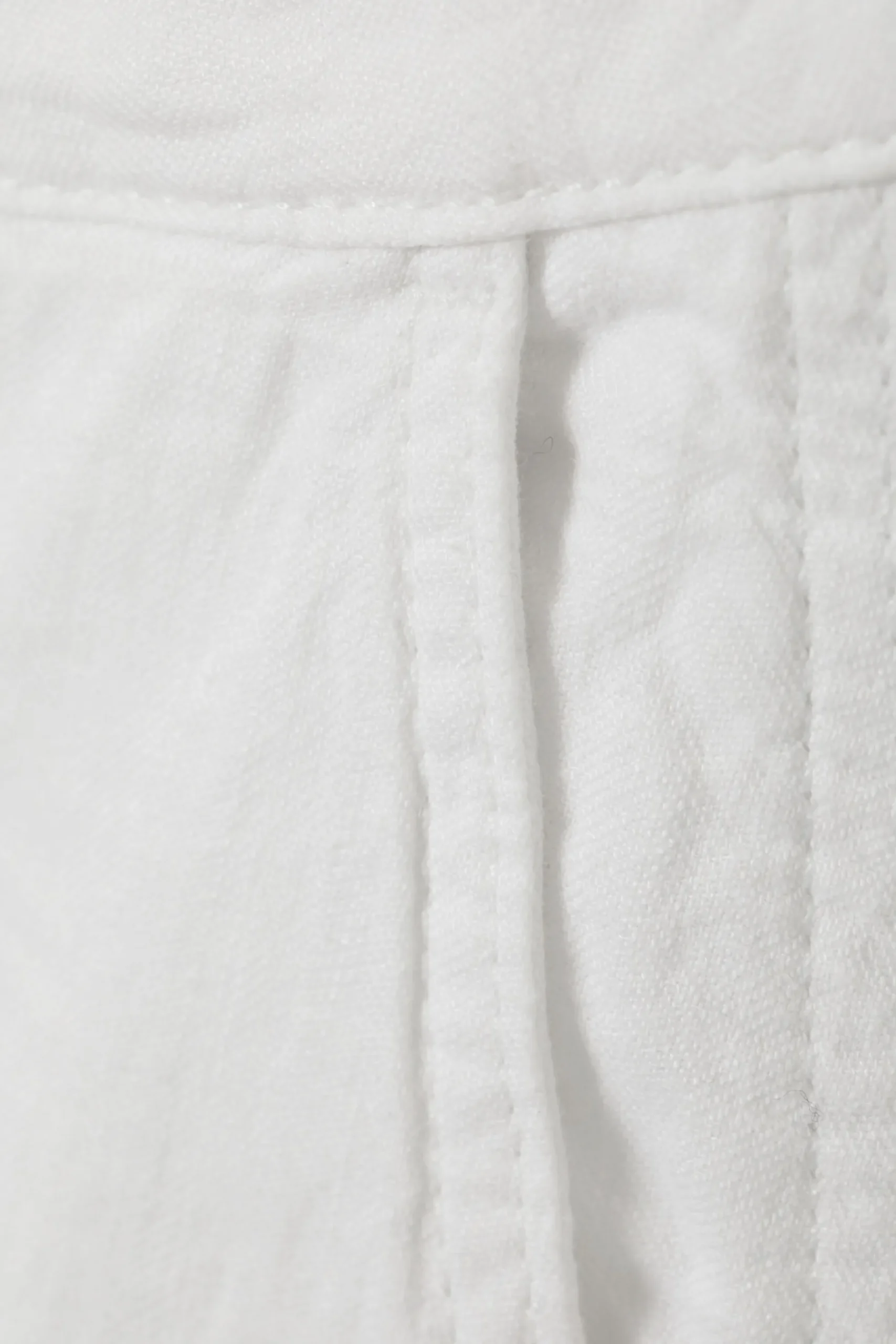 Weekday LOOSE CARPENTER LINEN BLEND TROUSERS white Hot