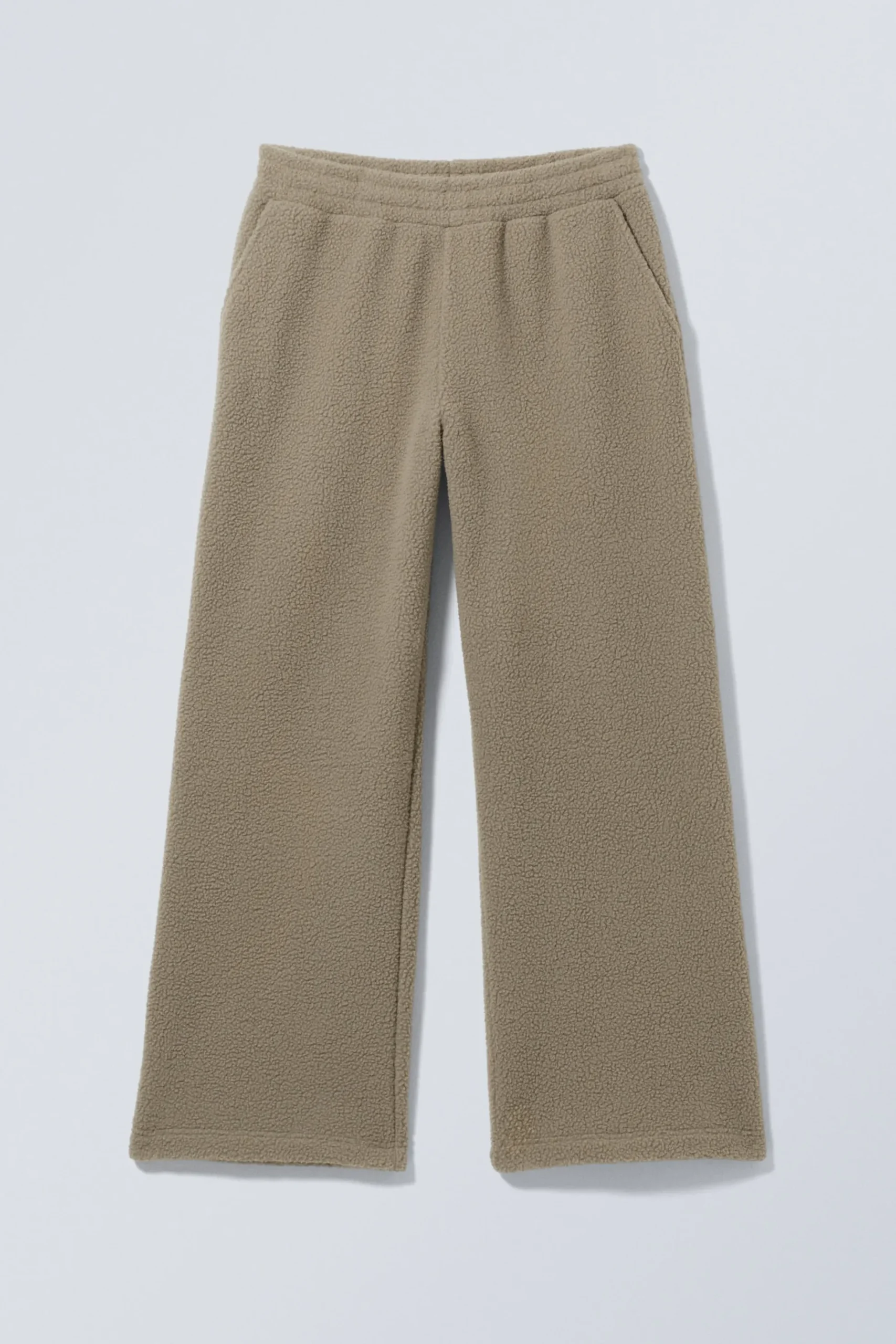 Weekday LOOSE FLEECE TROUSERS beige Store