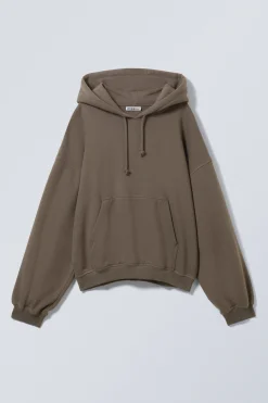 Weekday LOOSE HEAVYWEIGHT HOODIE dark mole Online