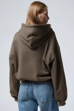 Weekday LOOSE HEAVYWEIGHT HOODIE dark mole Online