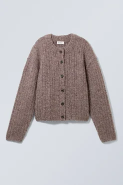 Weekday LOOSE KNITTED CARDIGAN dark grey Best Sale