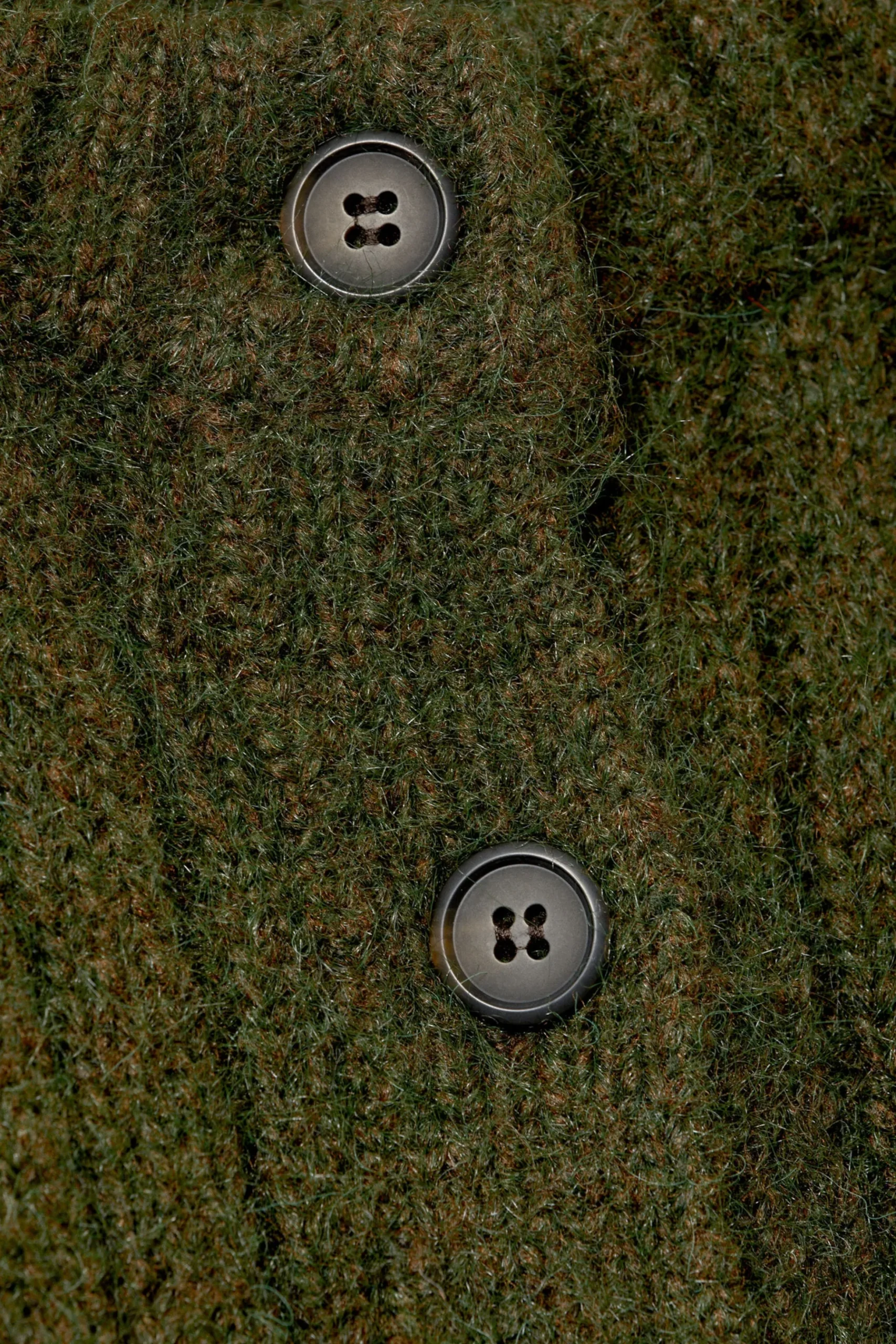 Weekday LOOSE KNITTED CARDIGAN dark khaki green Sale