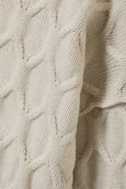 Weekday LOOSE KNITTED STRUCTURE SWEATER light mole Best