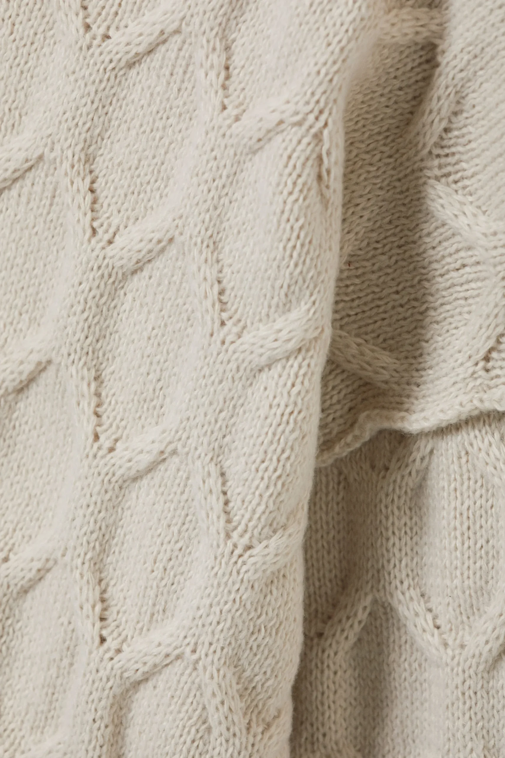 Weekday LOOSE KNITTED STRUCTURE SWEATER light mole Best