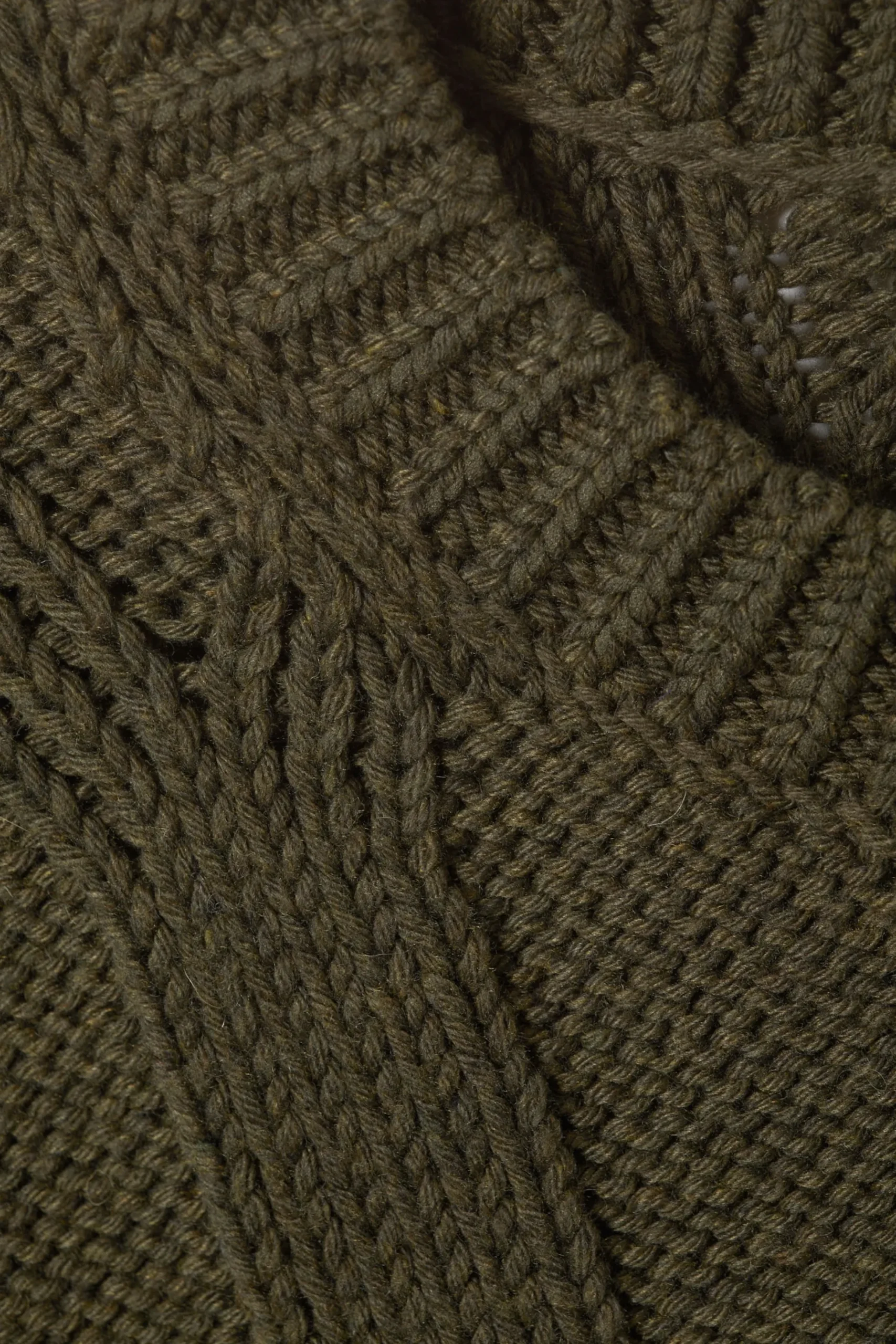 Weekday LOOSE KNITTED STRUCTURED SWEATER dark khaki green Online