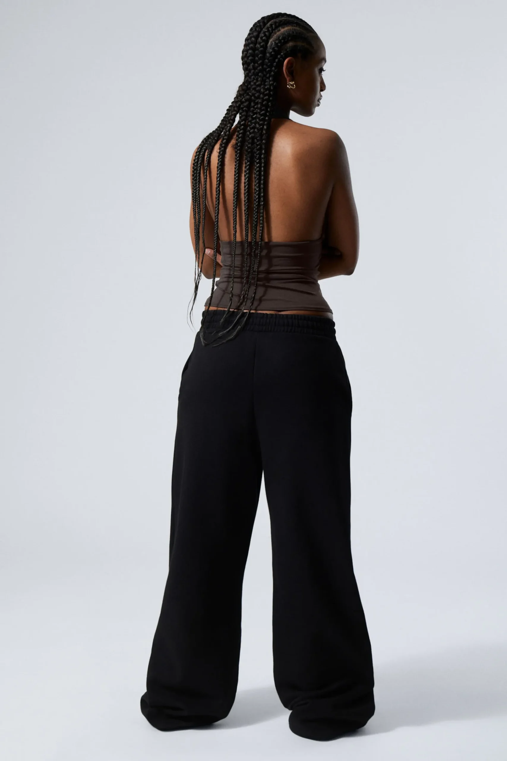 Weekday LOOSE LONG HEAVYWEIGHT SWEATPANTS black Flash Sale