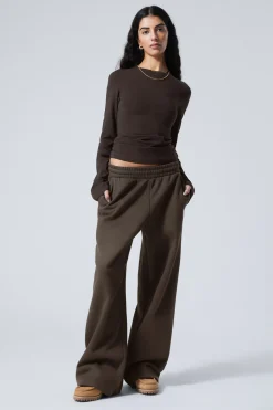 Weekday LOOSE LONG HEAVYWEIGHT SWEATPANTS dark grey Store