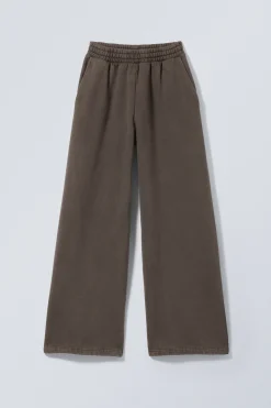 Weekday LOOSE LONG HEAVYWEIGHT SWEATPANTS dark grey Store