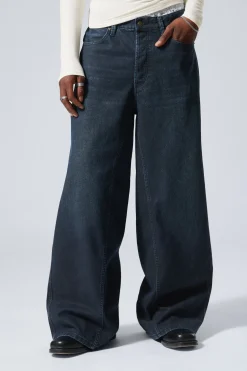 Weekday LOOSE REGULAR WAIST WIDE JEANS blue layer Shop