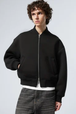 Weekday LOOSE SCUBA BOMBER JACKET black Sale