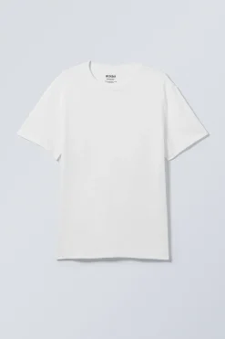 Weekday LOOSE SHORT SLEEVE T-SHIRT white Outlet