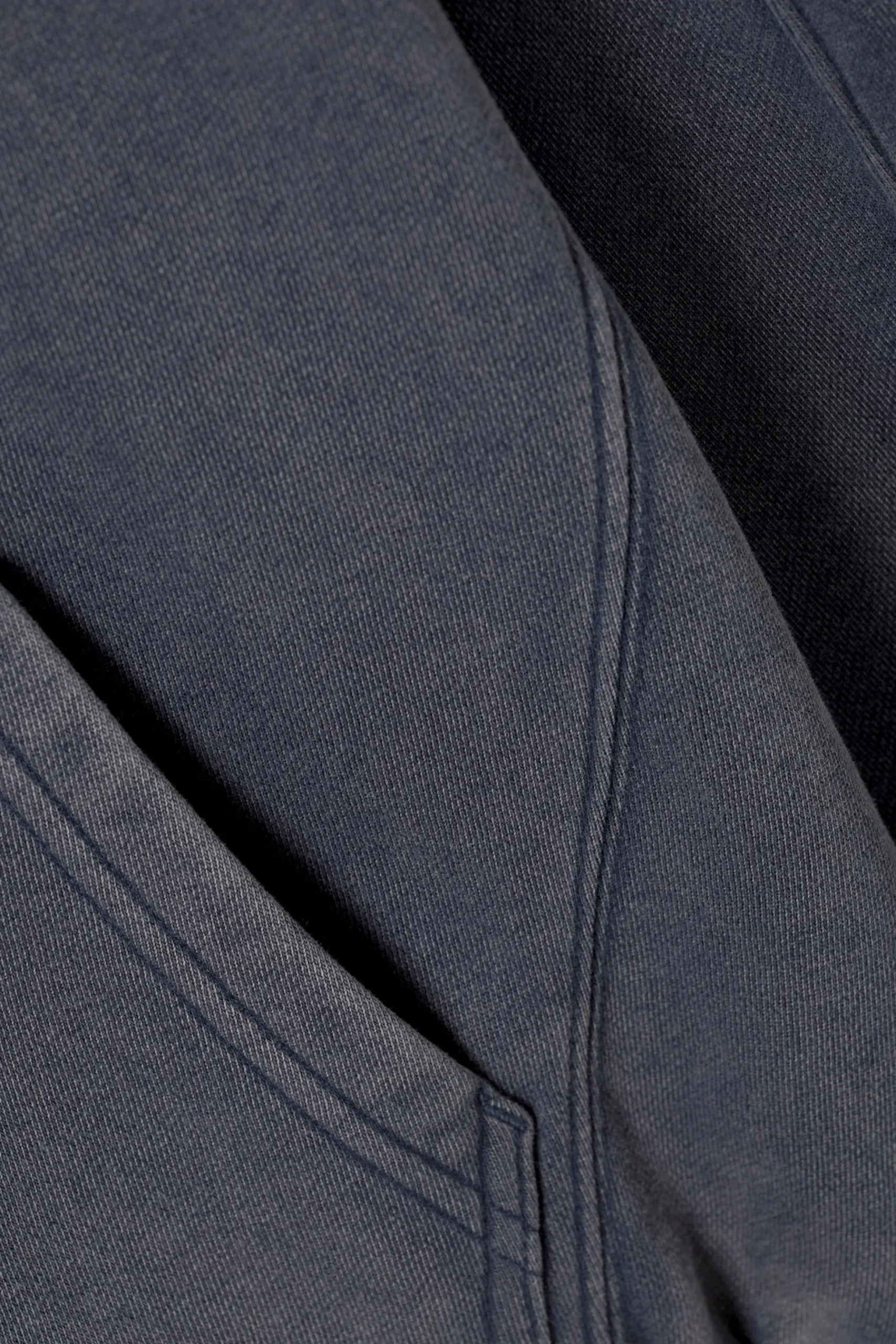Weekday LOOSE ZIP HOODIE washed dark blue Clearance