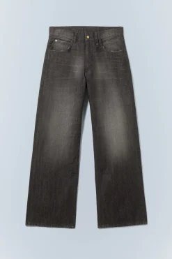 Weekday LOOSER REGULAR WAIST LOOSE STRAIGHT JEANS chafe black Discount
