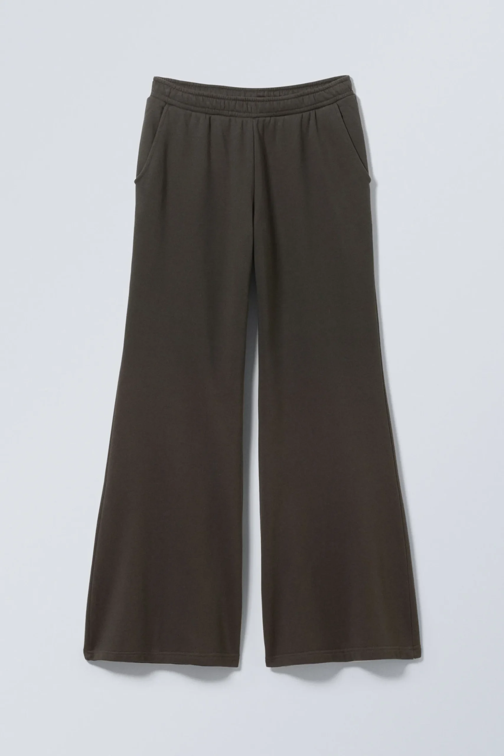 Weekday LOW RELAXED FLARED HEAVY SWEATPANTS dark grey Flash Sale