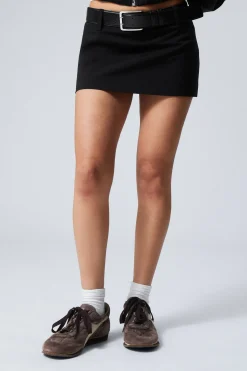 Weekday LOW WAIST MINI SKIRT black Store