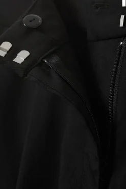 Weekday LOW WAIST WIDE SUITING TROUSERS black Outlet