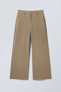 Weekday LOW-WAISTED LOOSE FIT SUIT TROUSERS beige Cheap