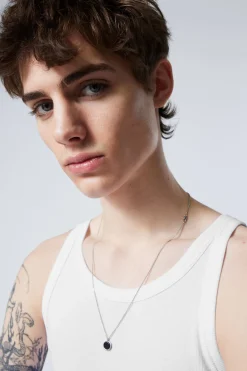 Weekday MATHEUS RIB TANK TOP white Hot