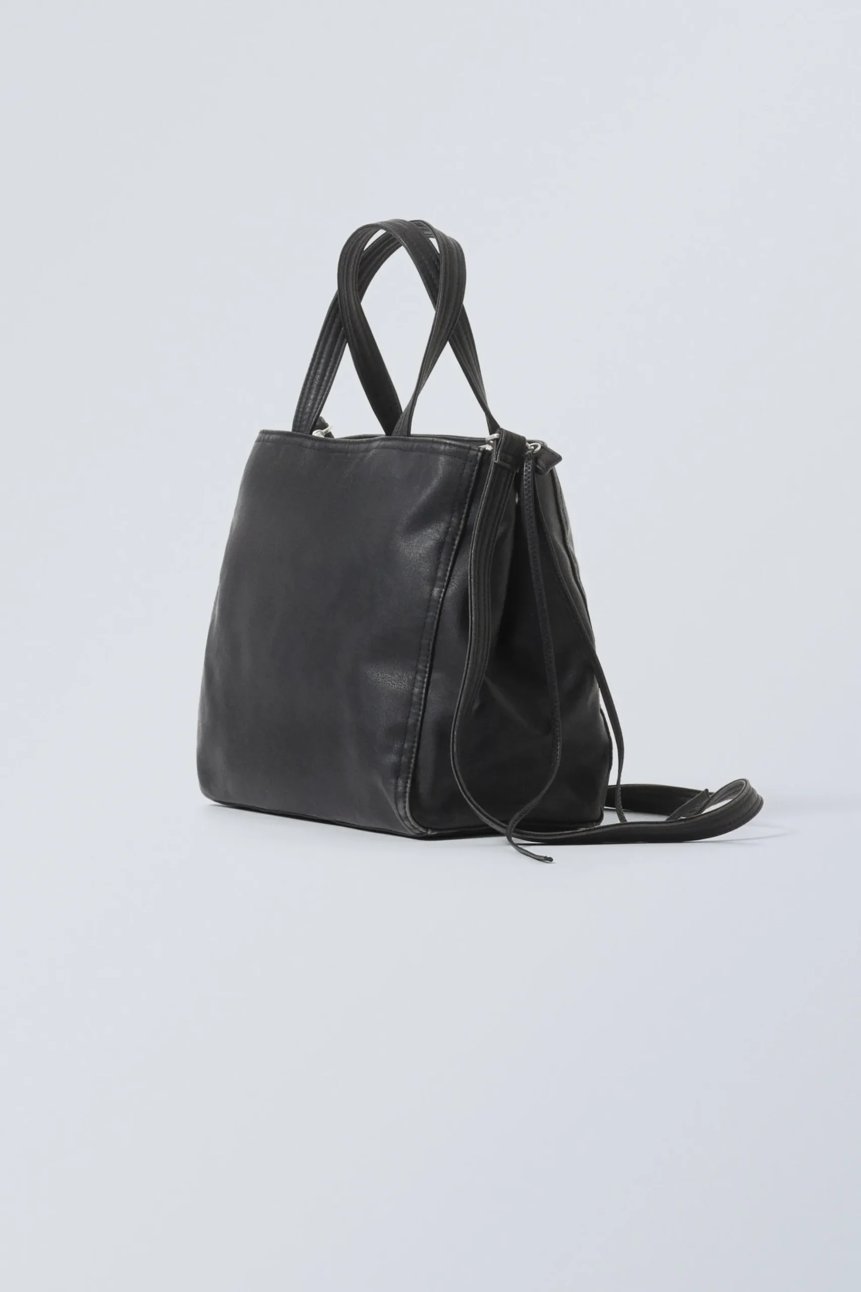Weekday MEDIUM FAUX LEATHER TOTE BAG dark Discount