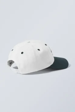 Weekday MERCH BASEBALL CAP dark blue & white Outlet