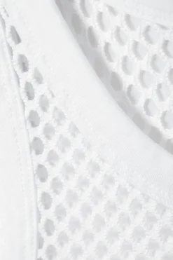 Weekday MESH TANK TOP white Clearance