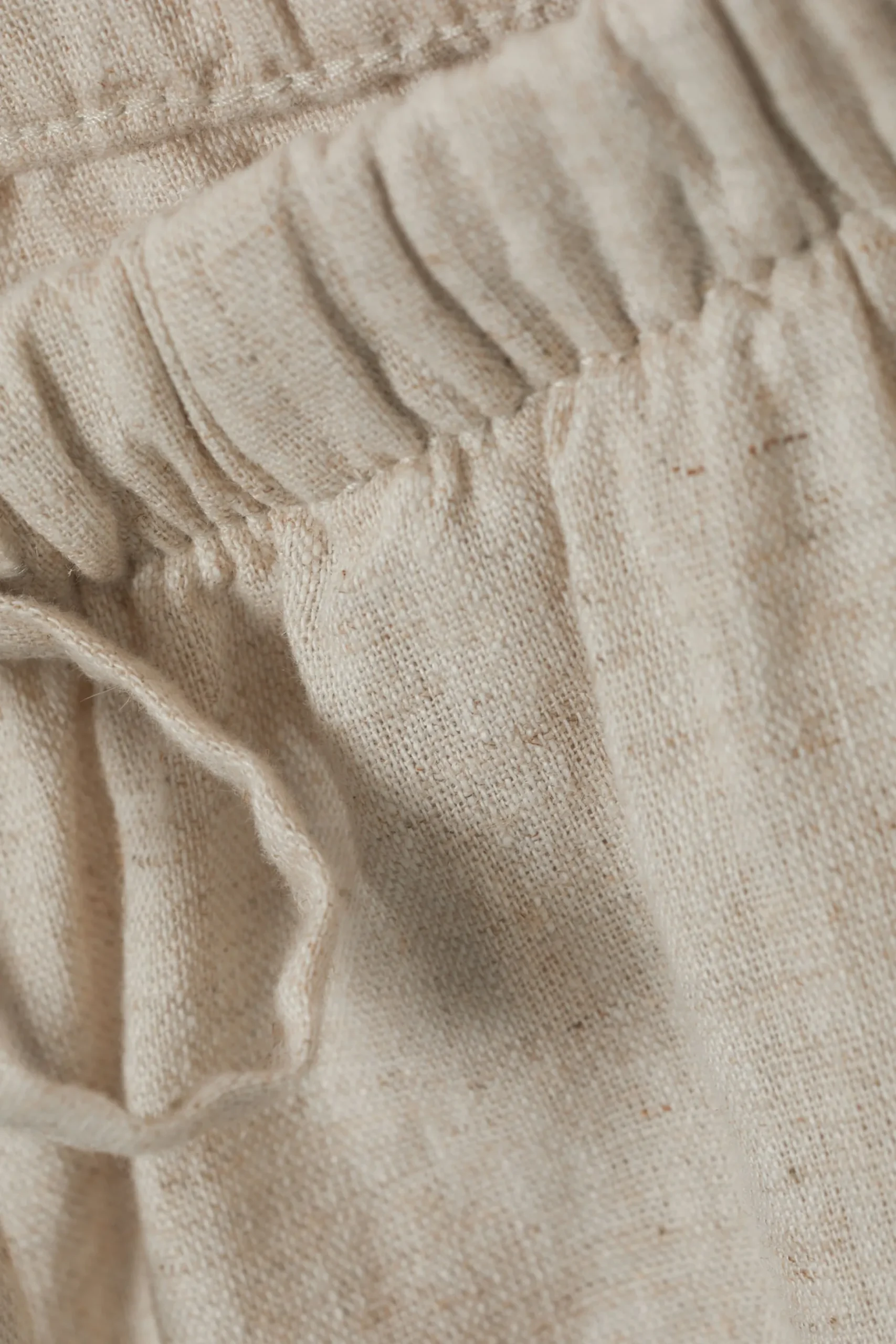 Weekday MIA LINEN MIX TROUSERS ecru New