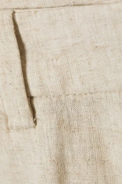 Weekday MID LINEN BLEND SUIT TROUSERS ecru Best