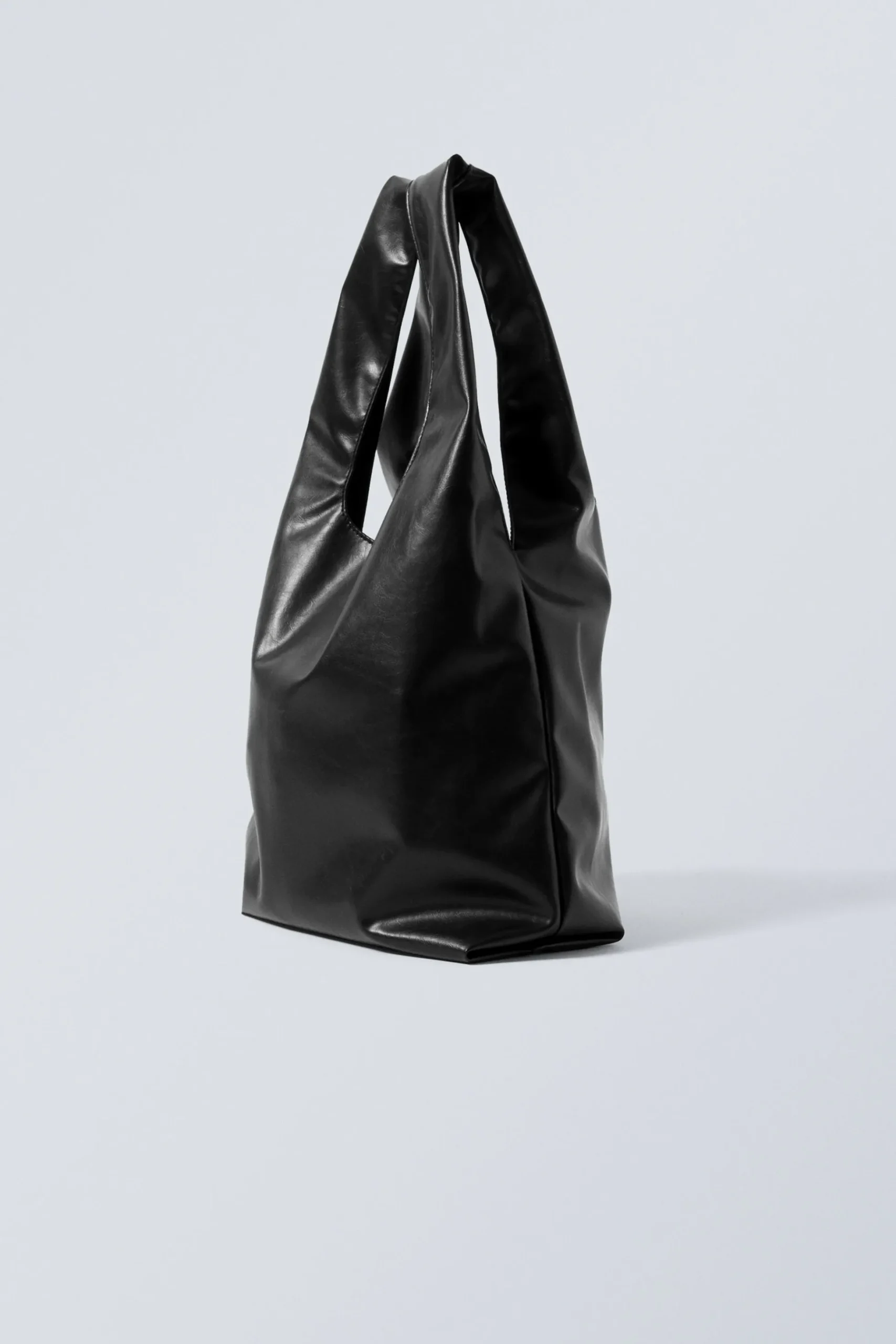 Weekday MINI FAUX LEATHER TOTE black Best Sale