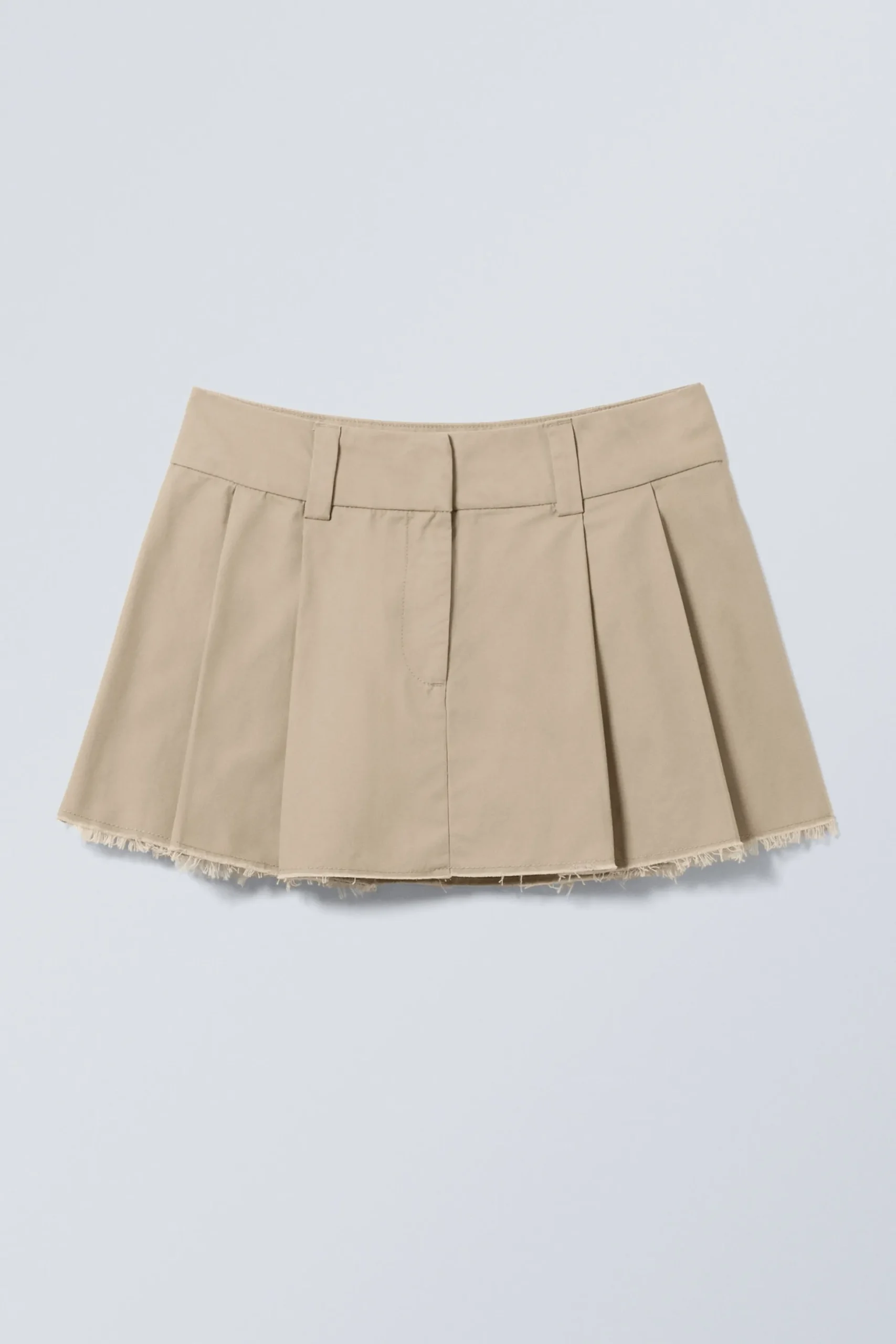 Weekday MINI PLEAT SKIRT beige Fashion