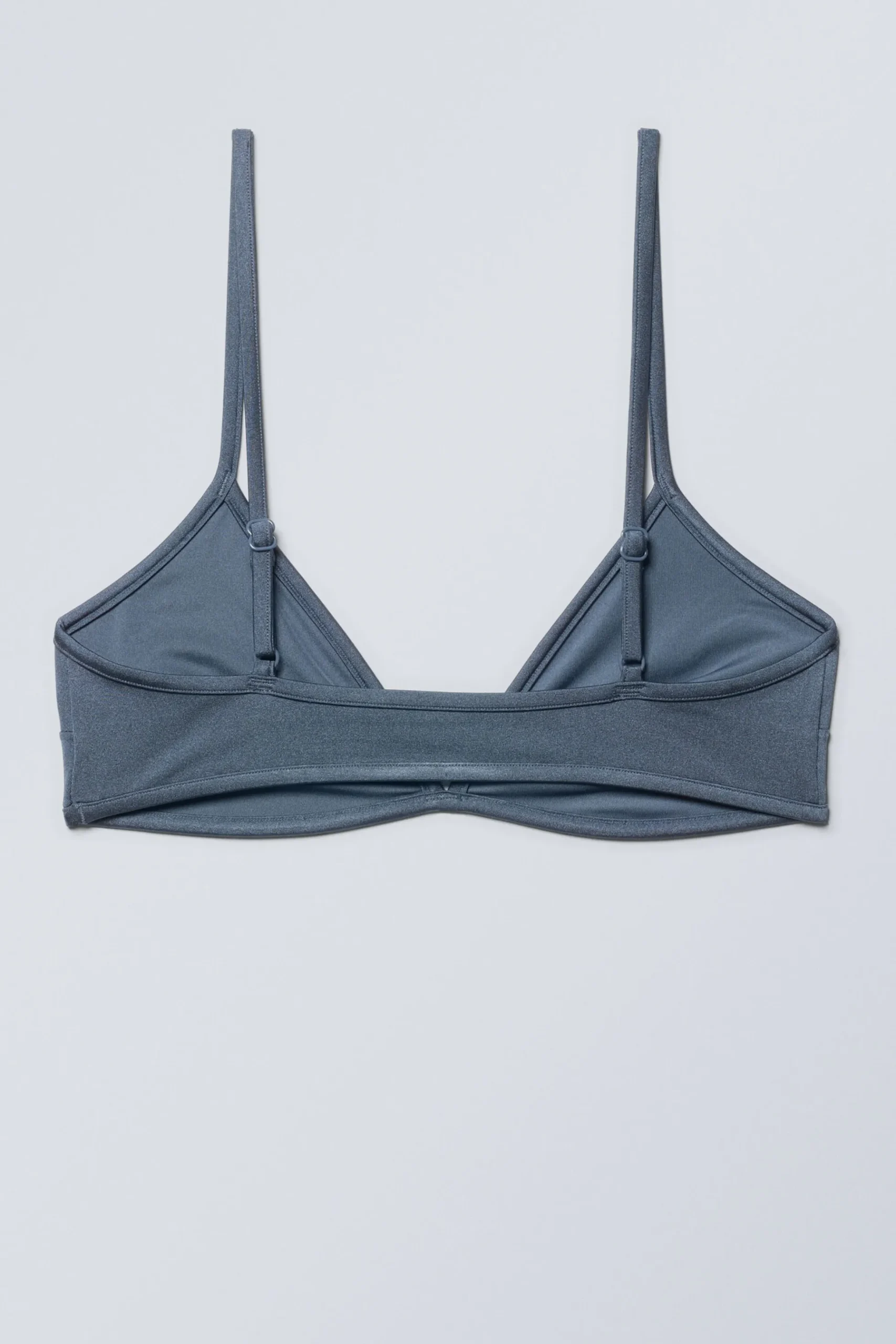 Weekday MINIMAL PULLOVER BIKINI TOP blue shimmer Outlet